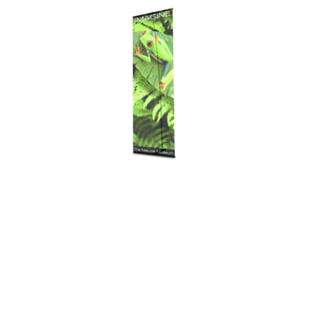 Testrite Visual Products UB536 Ultra UB Banner Stands 36 In. Single Ultra Banner Stand- Black